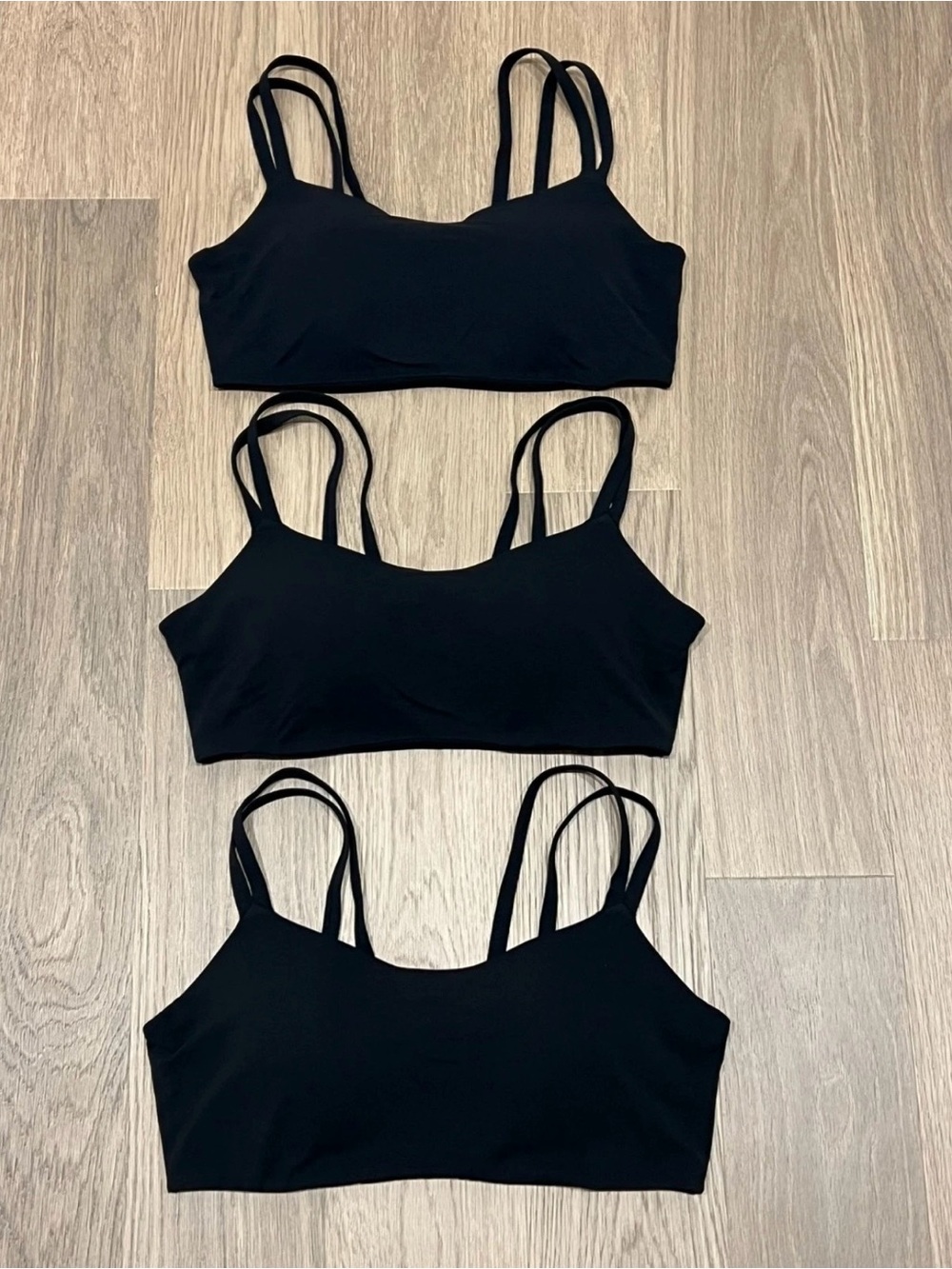 1X Womens Plus NIKE DRI-FIT Black Zenvy Padded Strappy Sports Bra Top Lot 3 Set